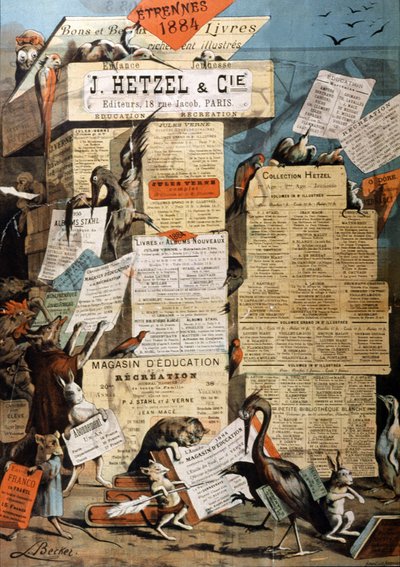 Boeken van Hetzel edities advertentie door Unbekannter Künstler