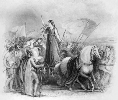 Boudica / Boadicea door Unbekannter Künstler