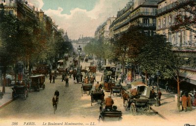 Boulevard Montmartre, Parijs door Unbekannter Künstler