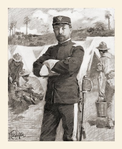 Brigadegeneraal Frederick Funston van de 20e Kansas Volunteers net na zijn promotie voor moed Frederick N. Funston door Unbekannt