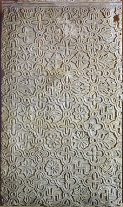 Byzantijnse plaat met kruisvormige decoratie door Unbekannt