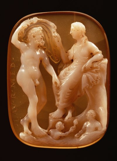 Camee van Neptunus en Amphitrite door Unbekannt