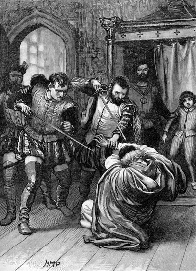 Kardinaal Beaton wordt vermoord, 29 mei 1546 door Unbekannter Künstler