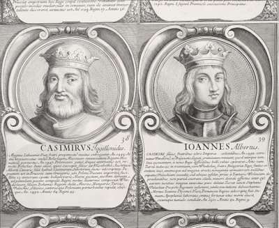 Casimir IV Jagiellon, en Jan I Olbracht, nr. 38 en 39 uit 