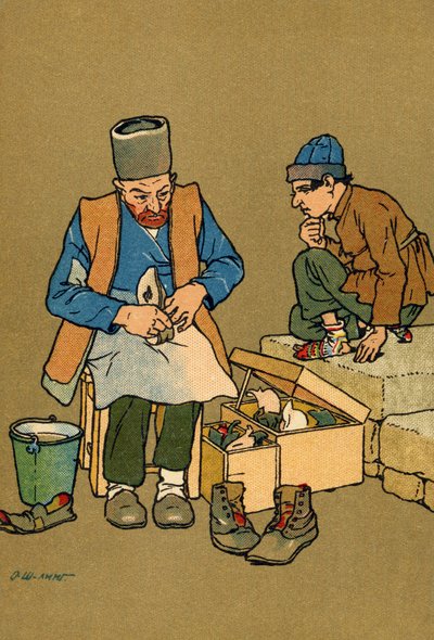 Kaukasus: Tiflis Schoenmaker door Unbekannter Künstler