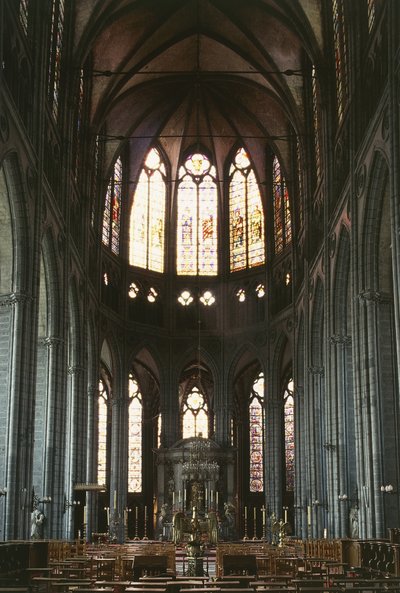 Centraal schip in de Kathedraal van Onze-Lieve-Vrouw Tournai door Unbekannter Künstler