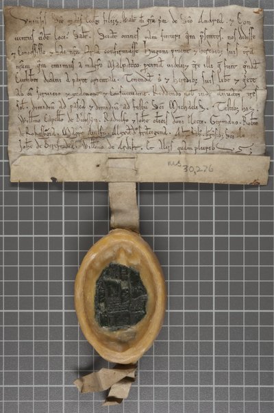 Charter van Walter, Prior van St Andrews door Unbekannt