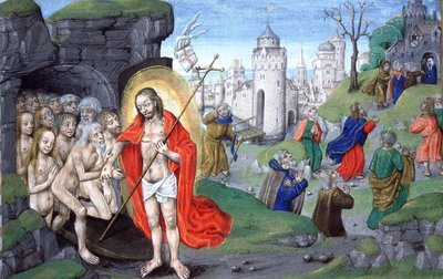 Christus in de onderwereld door Unbekannter Künstler