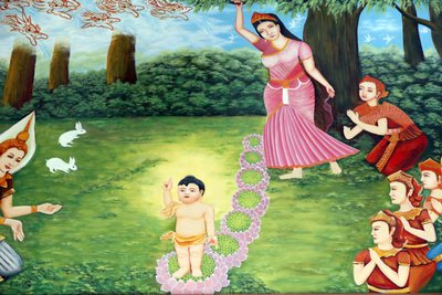 Chua Tu Quang boeddhistische tempel, Prins Siddhartha Gautama, Boeddha als kind door Unbekannt