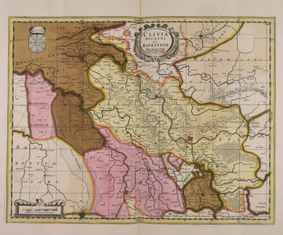 Cliuia ducatus et Rauestein dominium door Unbekannter Künstler