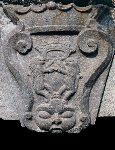 Wapensteen in de deurboog door Benjamin Baud