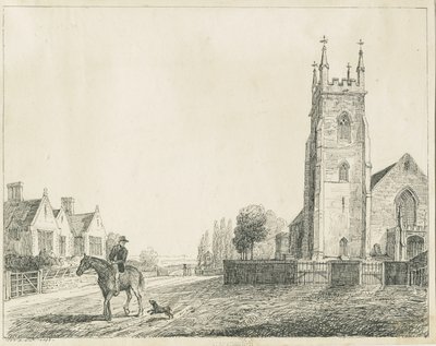 Colwich Kerk: pentekening, 1833 door Unbekannt