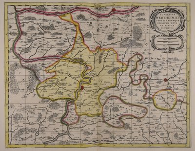 Comitatus Wertheimici finitimarumque regionum noua et exacta descriptio door Unbekannter Künstler