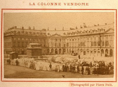 Commune van Parijs (1871): vernietiging van de Vendôme-zuil in mei 1871 door Unbekannt