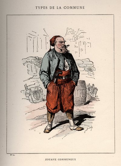 Commune van Parijs: kostuum van ZOUAVE COMMUNIEUX (14) in 