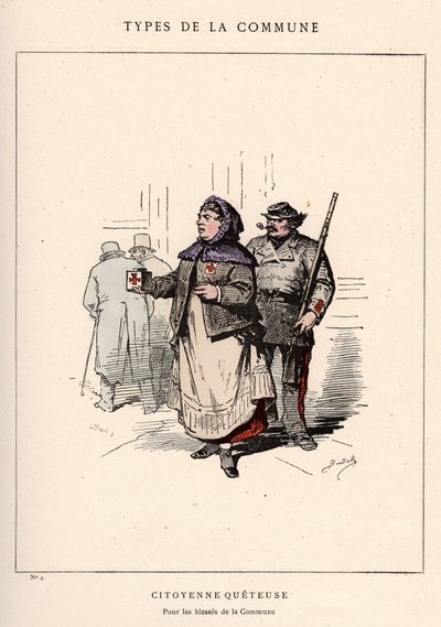 Commune van Parijs: kostuum van CITIENNE QUETEUSE in 