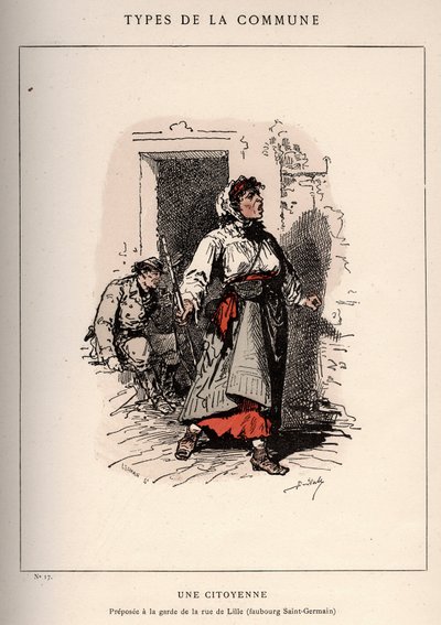 Commune van Parijs: kostuum van UNE CITIENNE (17) in 