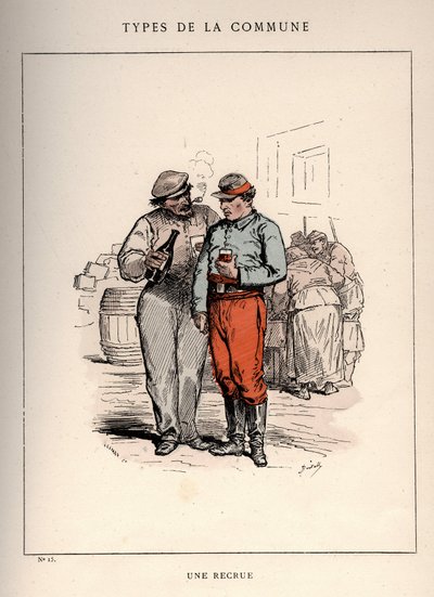 Commune van Parijs: kostuum van UNE RECIRUE in 