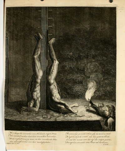 Cornelis Huyberts - Brothers De Witt on the Groene Zoodje in The Hague (night) endoodderdoorlugtig00hoev 0752 door Unbekannter Künstler