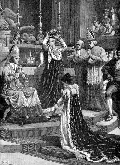 Kroning van Napoleon, Frankrijk door Unbekannter Künstler