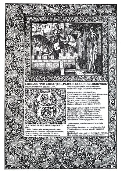 Decoratief gedicht door Geoffrey Chaucer door Unbekannt