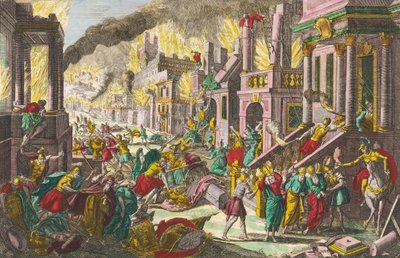 Verwoesting van Jeruzalem door Nebukadnezar II door Alec Hunter