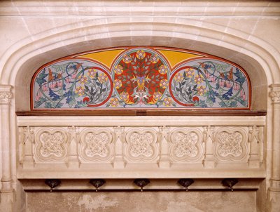 Detail van de decoratie van Chateau de Roquetaillade, Frankrijk door Benjamin Baud