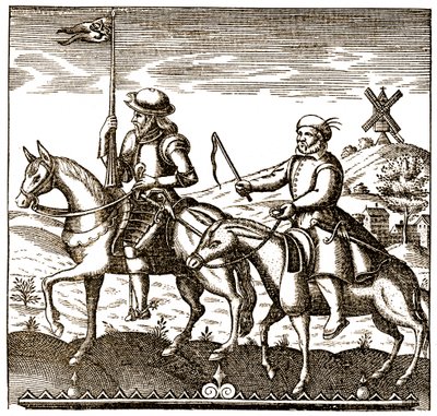 Don Quichot en Sancho Panza door Unbekannter Künstler