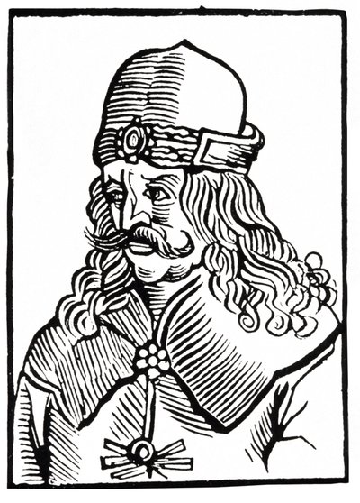 Dracula, ca. 1550 (houtsnede) door Unbekannter Künstler