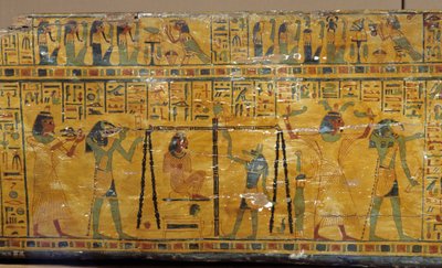 Egypte: detail van de sarcofaag van Khonsoure door Unbekannter Künstler