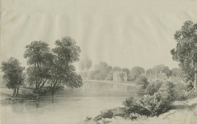 Elford Hall en Pastorie: lithografie, nd [?19e eeuw] door Unbekannt