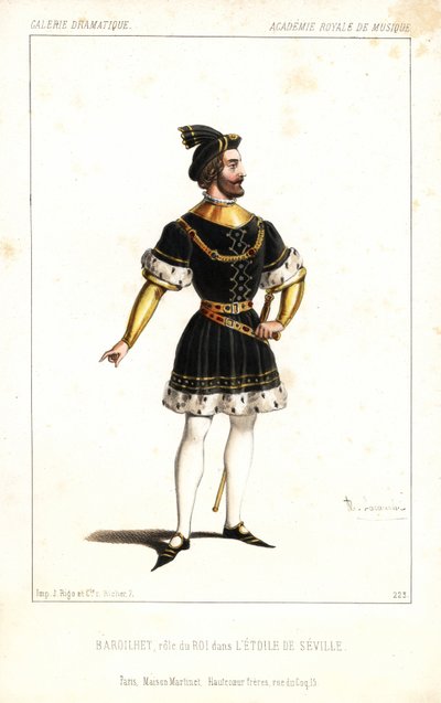 Engelse bariton Paul-Bernard Barroilhet als de Koning in L