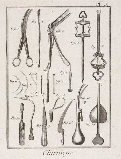 Uitrusting, vroegmoderne chirurgische instrumenten door Unbekannt