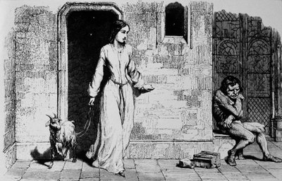 Esmeralda en Quasimodo door Unbekannter Künstler