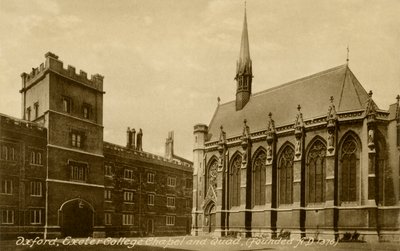 Exeter College, Oxford door Unbekannter Künstler