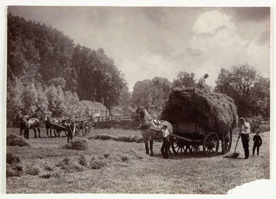 Landbouwscènes, Oogsten & Opslag, Pre-1900 Hooien, ca. 1890 door Unbekannt