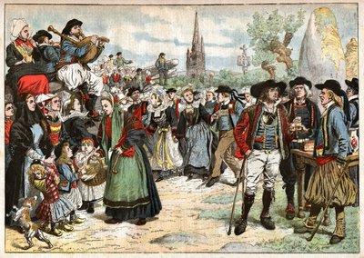 Folklore in Bretagne door Nicolas Liez