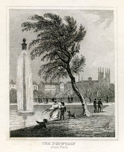 Fontein, Green Park door Unbekannt