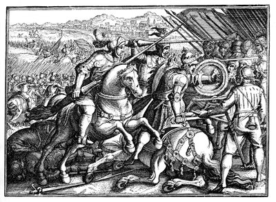 Francis I van Frankrijk gevangen genomen door Unbekannter Künstler