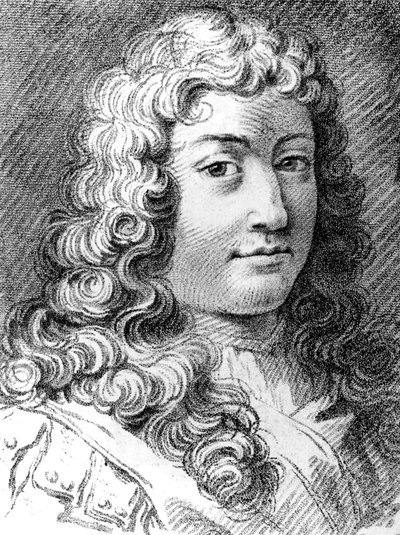 Francois de La Rochefoucauld (1613-1680) Franse auteur en moralist, gravure door Unbekannter Künstler