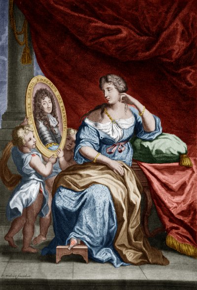 Francoise de Rochechouart de Mortemart markiezin van Montespan (1641-1707), genaamd Athenais, minnares van de Franse koning Lodewijk XIV door Unbekannter Künstler