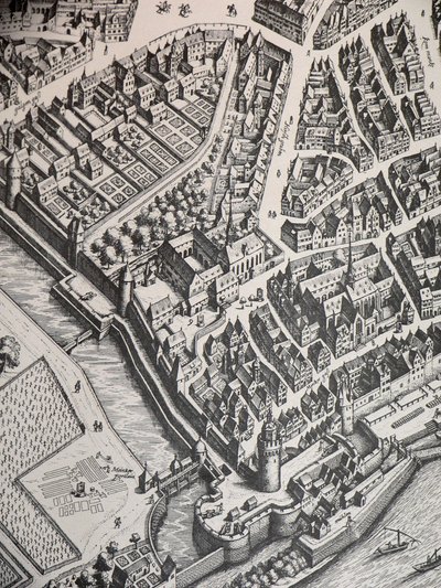 Karmelietenklooster Frankfurt 1628 door Unbekannter Künstler