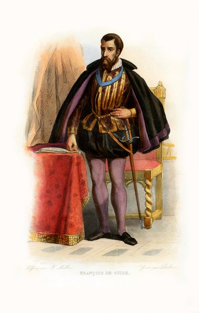 François de Guise door Unbekannter Künstler