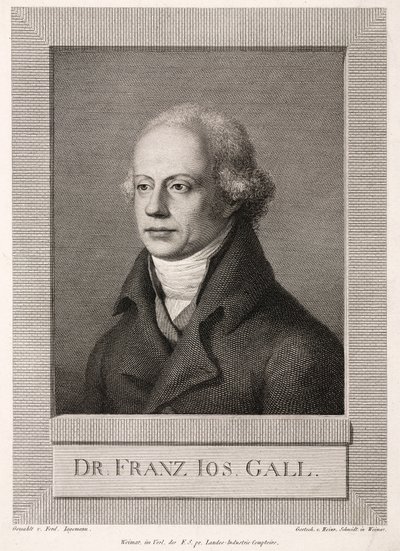 Franz Joseph Gall, Duitse anatoom en frenoloog, ca. 1800 door Unbekannt