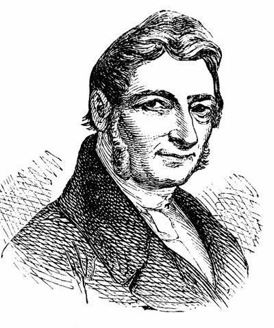 Franz Xaver Gabelsberger (1789-1849) uitvinder van een stenosysteem door Unbekannter Künstler