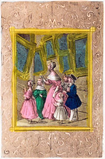 Frontispice van "Abecedaire du musee des petits enfans ou Choix de sujets representant des qualites a imiter et des defauts a eviter".1830 (prent) door Unbekannt