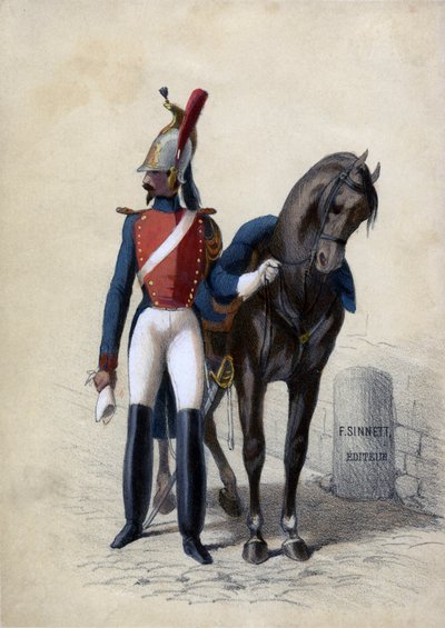 Garde de Paris, met zijn paard door Unbekannter Künstler