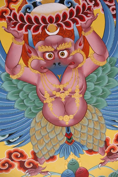 Garuda, Kopan klooster, Kathmandu, Nepal door Unbekannt