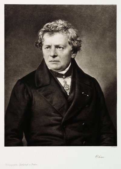 Georg Simon Ohm, Duitse natuurkundige, ca. 1840 door Unbekannt