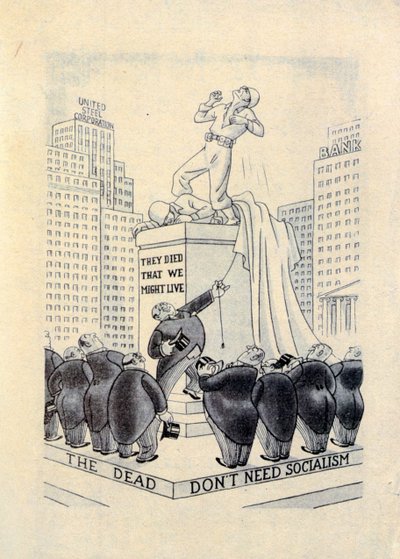 Duitse propaganda tegen de joden en oorlogsindustrie. 1940 door Unbekannt